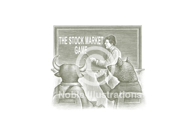 stock market game art
